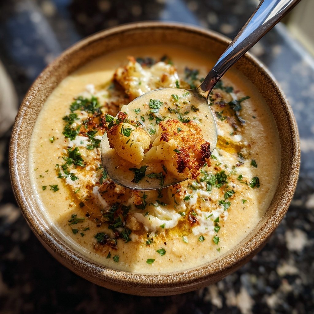 Blumenkohlsuppe cremig vegan