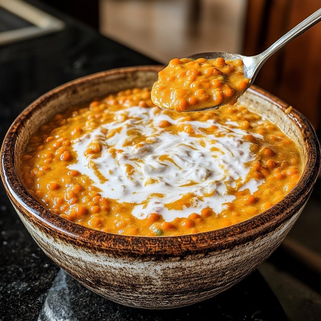 Linsensuppe mit Kokosmilch