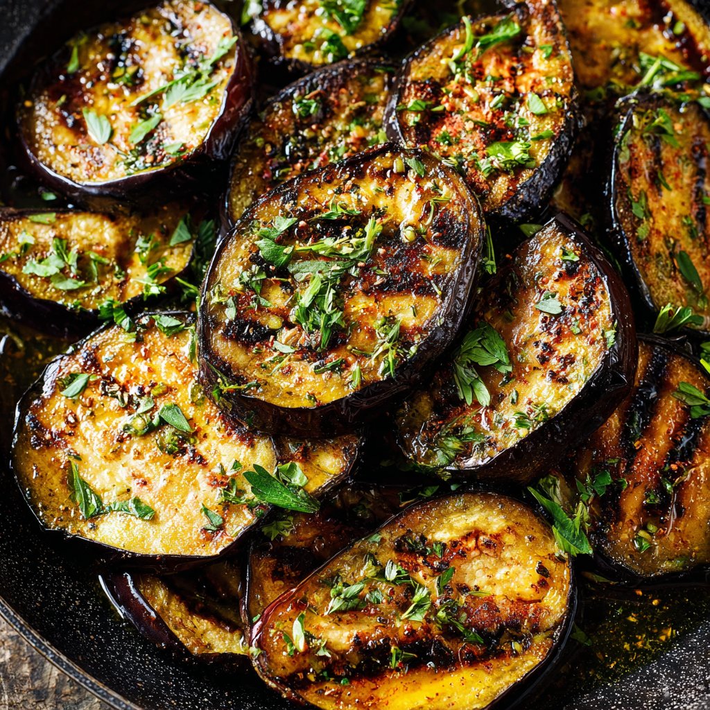 Auberginen aus der Pfanne leicht