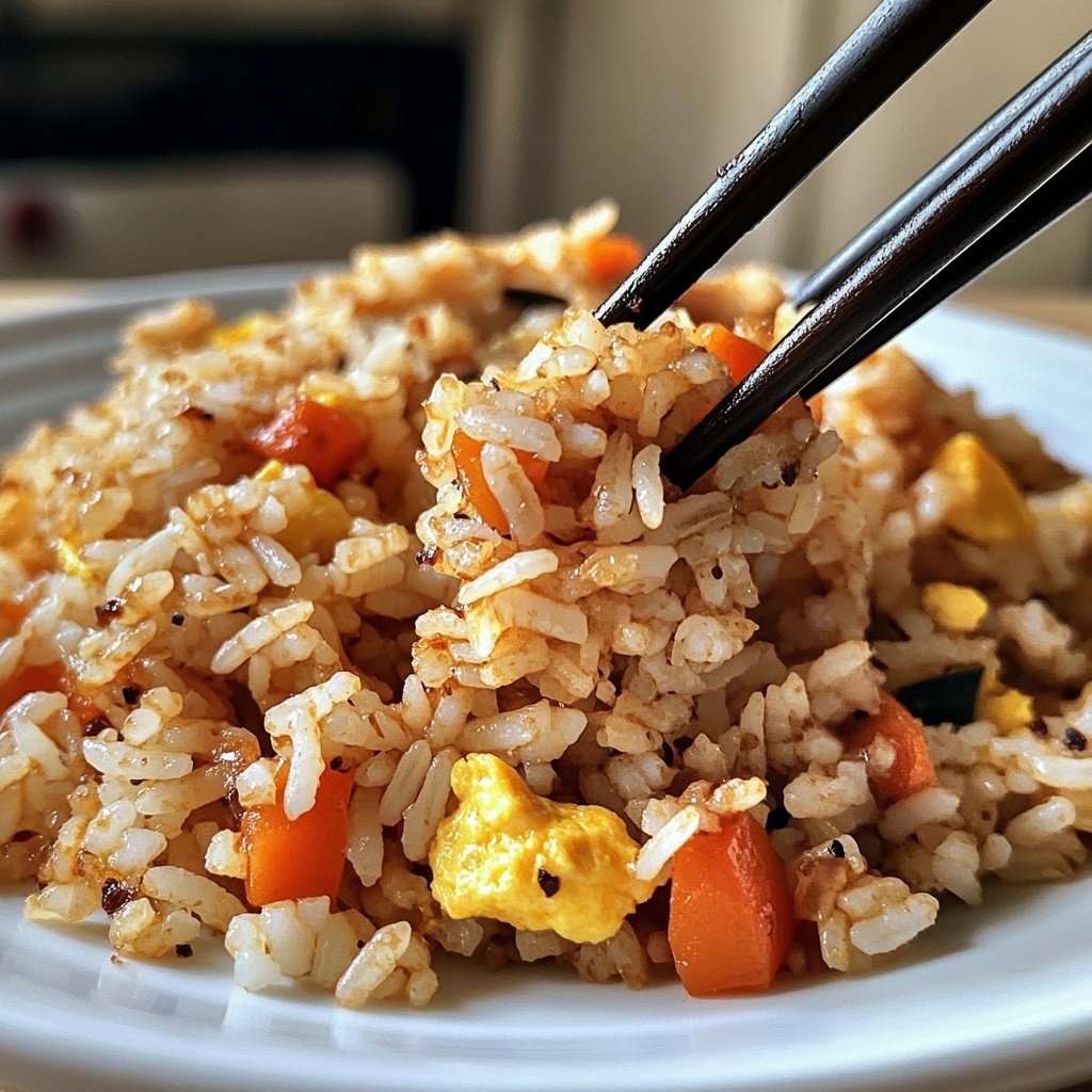 Gebratener Reis mit Sojasauce