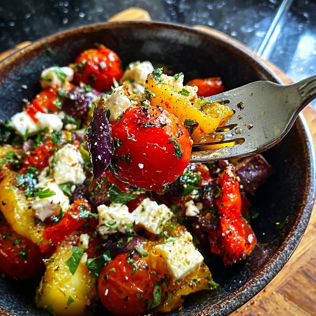 Gesund & Leicht Mediterrane Gemüsepfanne mit Feta