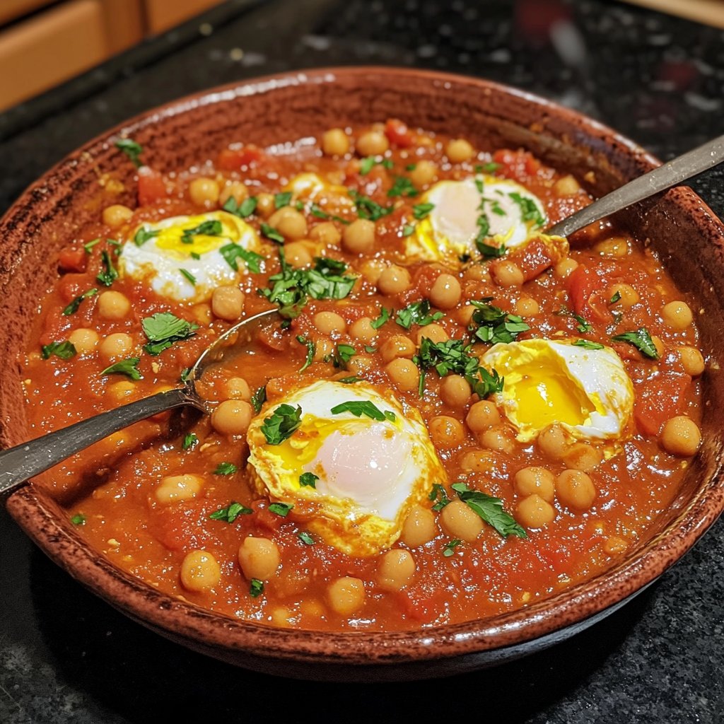 Shakshuka mit Kichererbsen
