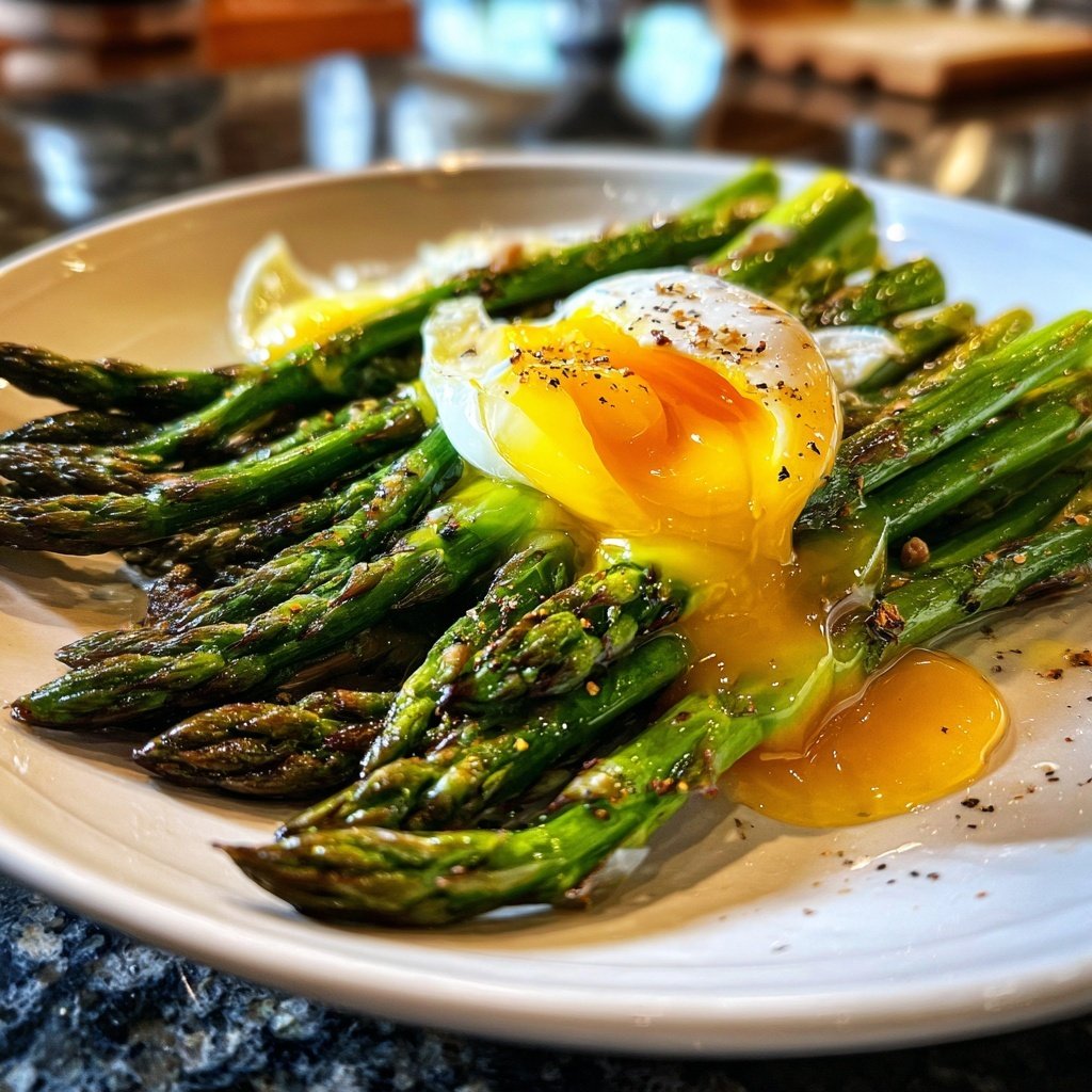 Grüner Spargel Mit Ei