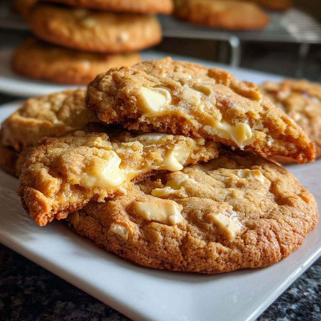 Cookies mit weißer Schokolade