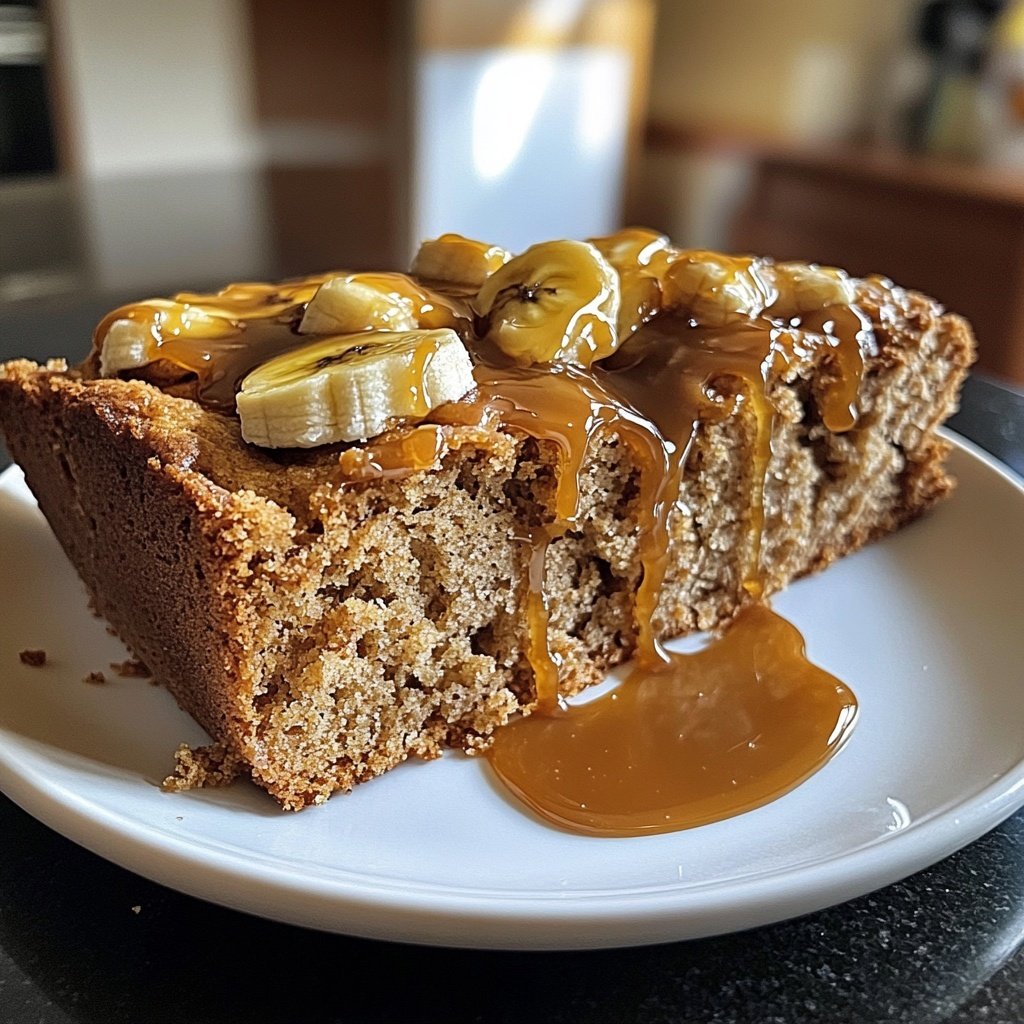 Bananenbrot mit Karamell