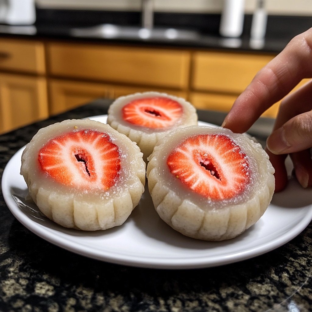 Erdbeer-Mochi