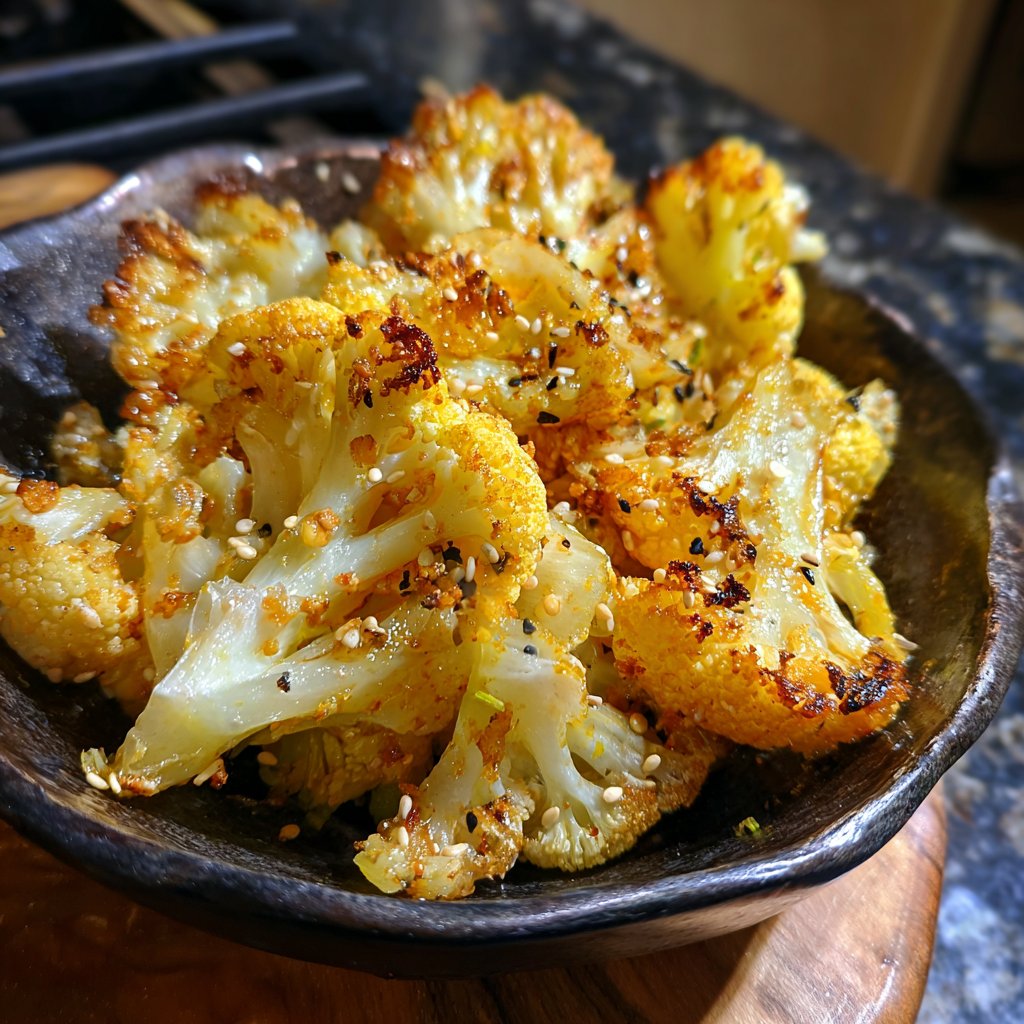 Blumenkohl mit Sesamöl