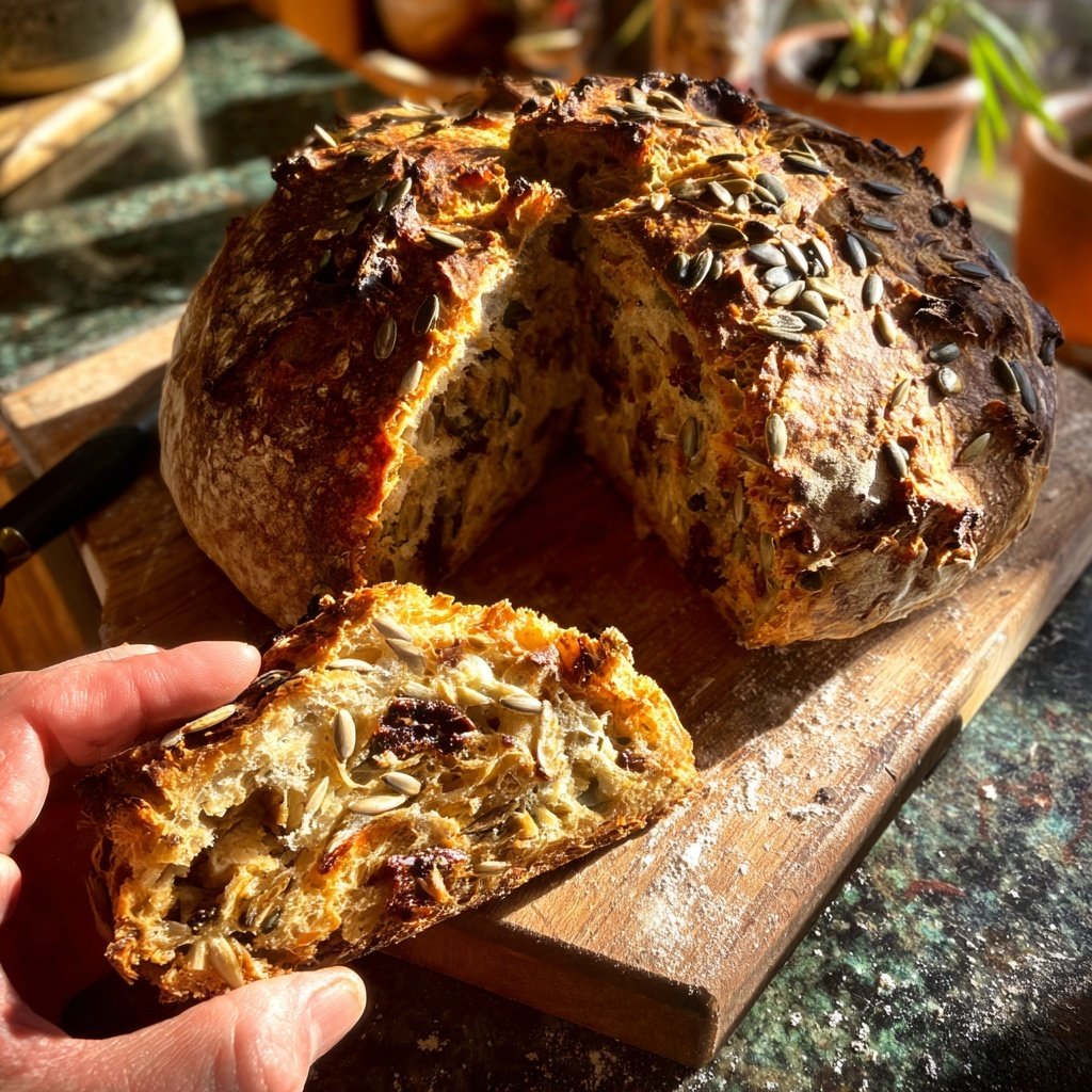 Zupfbrot Mit Sonnenblumenkernen