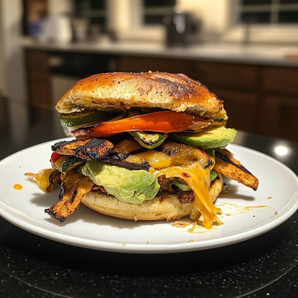 Vegetarisches Fast Food zuhause