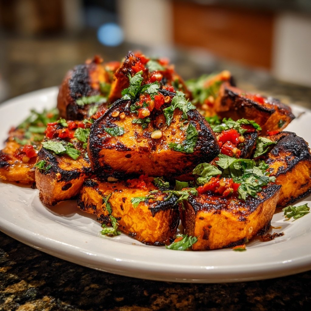 Gegrillte Süßkartoffeln Mit Chili
