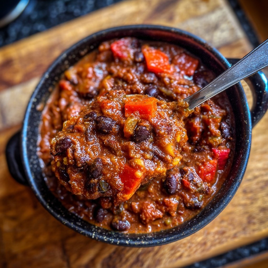 Chili sin Carne mit Kakao